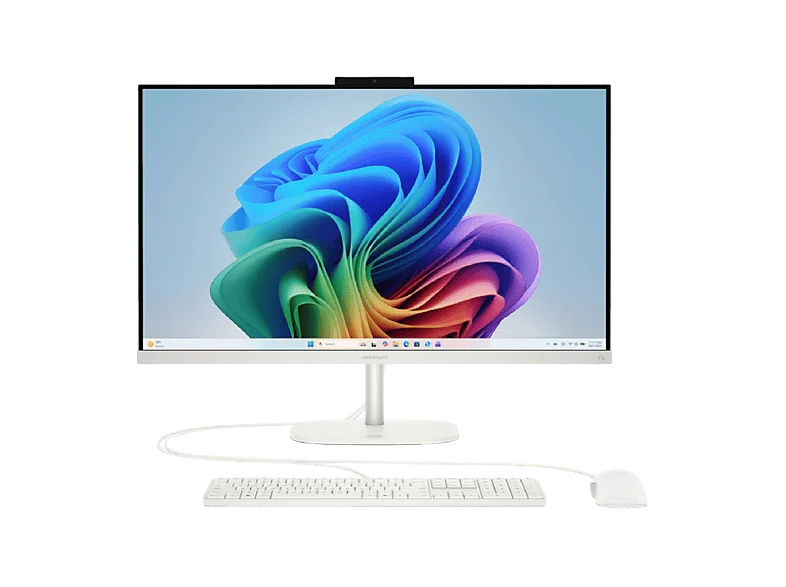 All in one - HP OmniStudio Next Gen AI 27-cw0005ns Copilot+PC, 27" Full-HD, AMD Ryzen™ 7 445, 50 TOPS, 32 GB RAM, 1 TB SSD, Windows 11 Home, Blanco