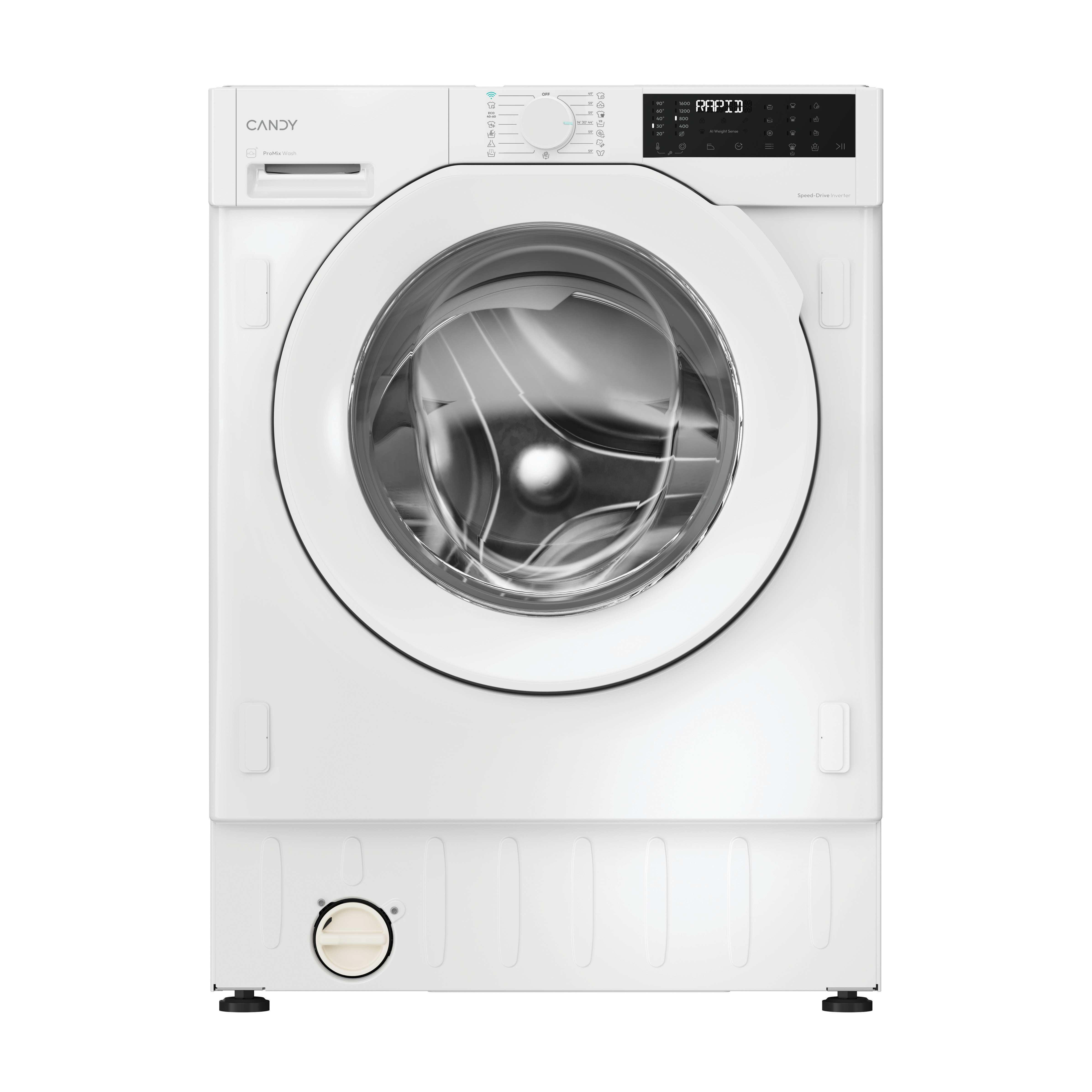 Candy - Lavadora Integrable Candy 8 kg-1.600 rpm, Pro-Wash 400, Vapor, Motor Inverter - BC4S68M6D8J-S.