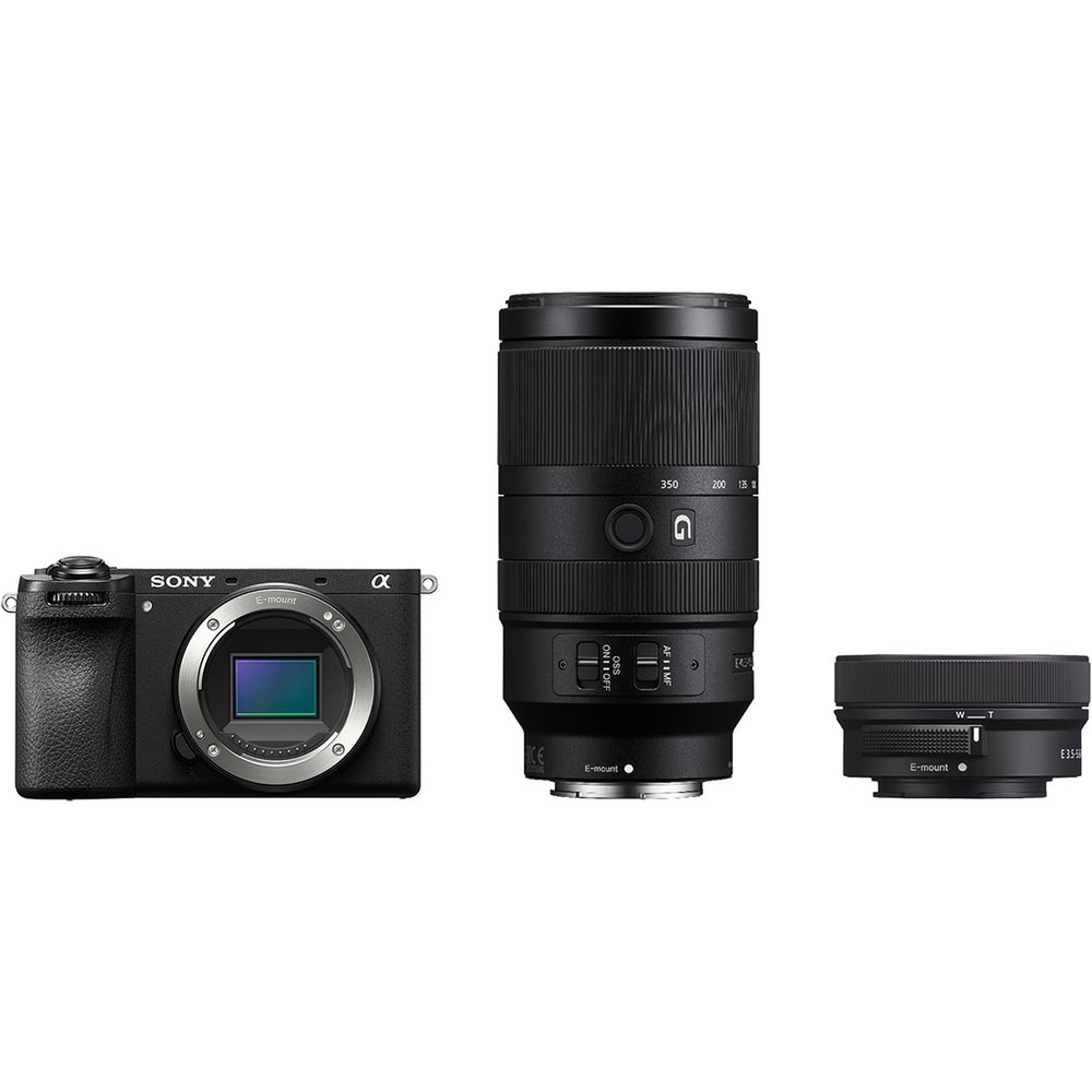 Sony - Kit de cámara de fotografía de naturaleza Sony Alpha 6700KB con objetivo Sony E 70-350mm F4.5-6.3 G OSS, cámara sin espejo APS-C.