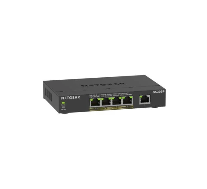 Netgear GS305P Switch 5xGE (4xPoE+ 63W) GS305P-300EUS
