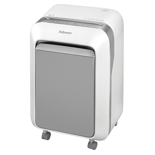 Destructora de papel - Fellowes LX211, De microcorte, Blanca