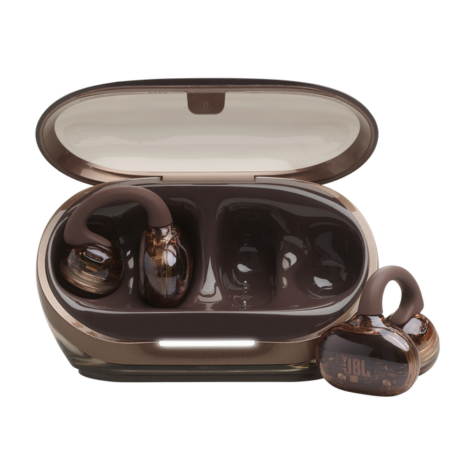 Auriculares True Wireless - JBL Soundgear Clips, 32h Autonomía, 4 Micrófonos, IP54, Conexión Multipunto y Emparejamiento Rápido, Copper