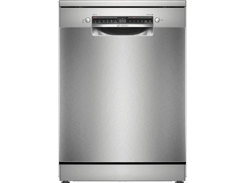Lavavajillas - Bosch SMS4HVI14E, 14 servicios, 6 programas, 60 cm, Acero antihuellas