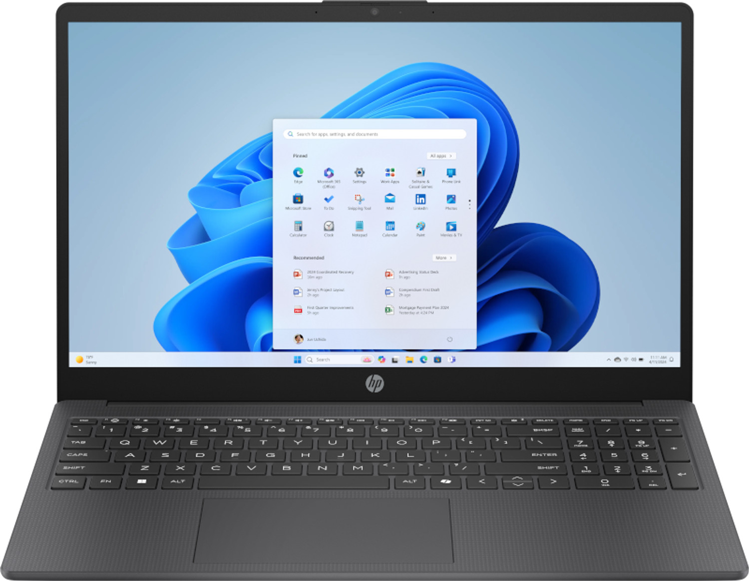 HP - Portátil HP 15-fc1017nsx, Ryzen 5-7520U, 8GB , 256GB SSD, 15,6", W11.