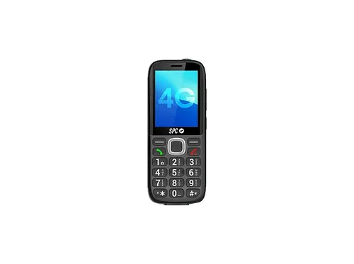 Móvil - SPC Fortune 2 Max, Negro, 48MB, 1250 mAh, Pantalla MAX de 2.4", Para Mayores, 4G, Botón SOS, Radio FM, 7 días Autonomía