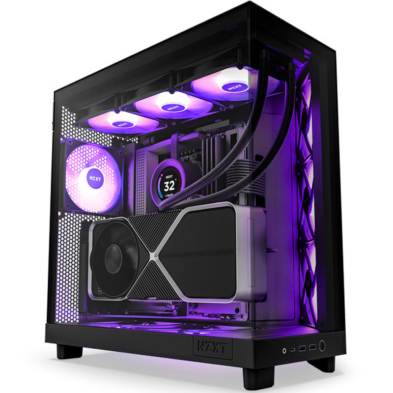 TORRE GAMING NZXT H6 FLOW RGB | ATX | NEGRA