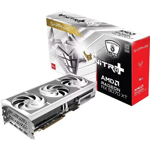 Sapphire NITRO+ Radeon RX 9070 XT OC Gaming 16GB GDDR6 Blanco