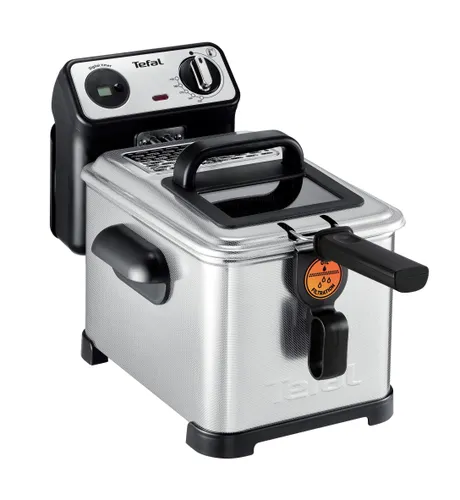 Freidora - Tefal FILTRA PRO 3L DIGITAL FR5111, 2400W, Zona fría, Acero inoxidable
