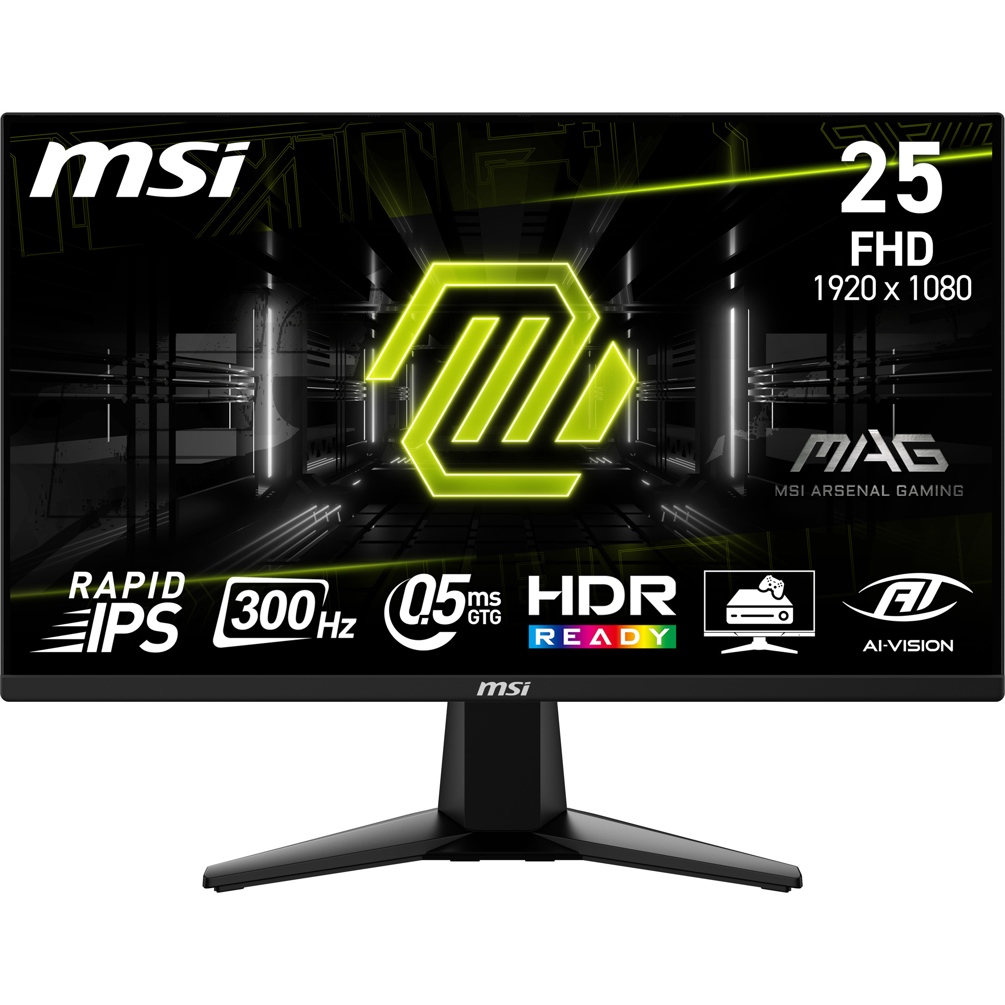MSI MAG 255XF 24.5" FHD IPS 300Hz 0.5ms HDR FreeSync
