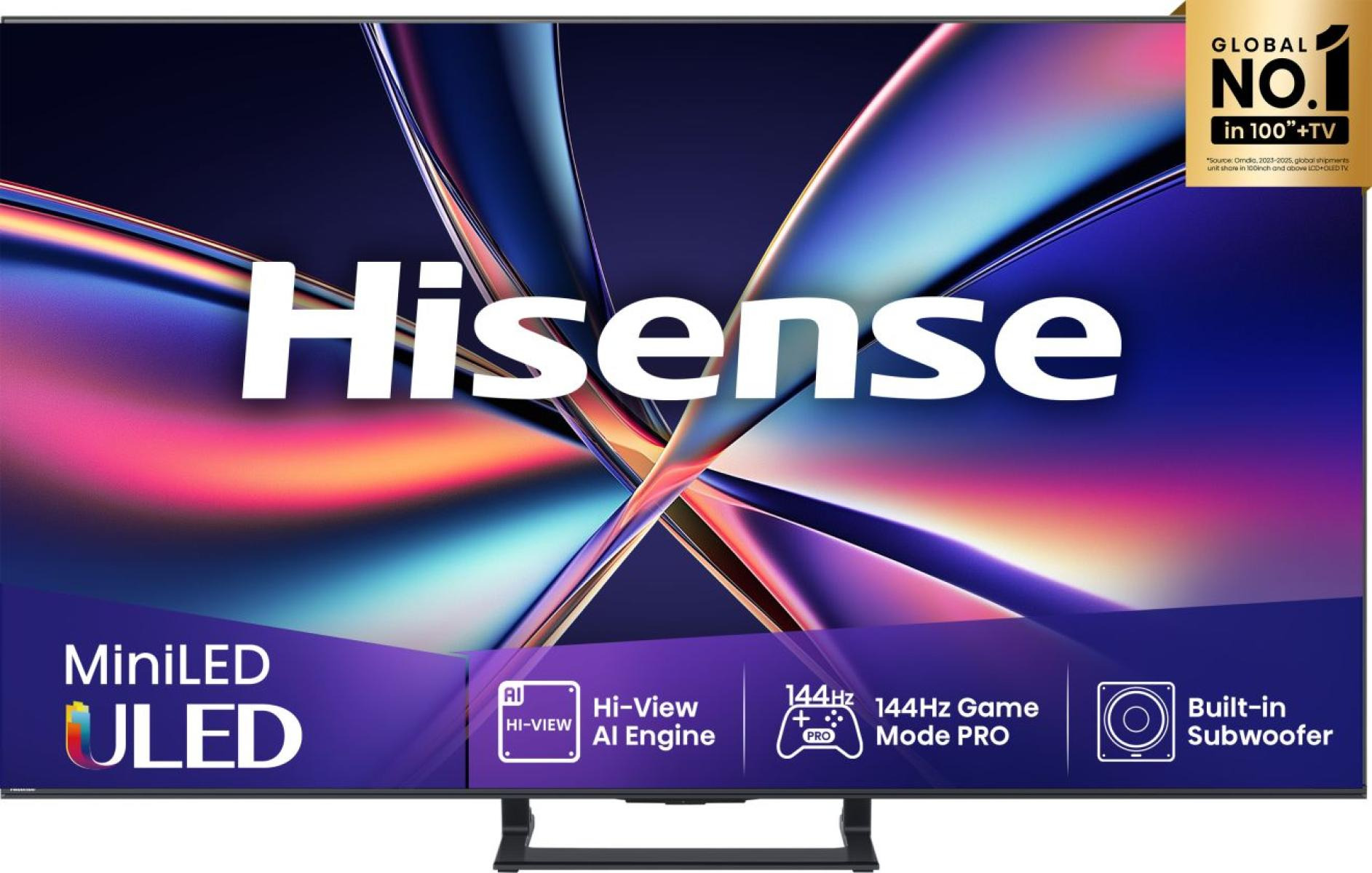 Hisense E8Q Mini-LED 2025 55E8Q 55" VA UHD 4K Smart TV 144Hz HDR10+ Alexa