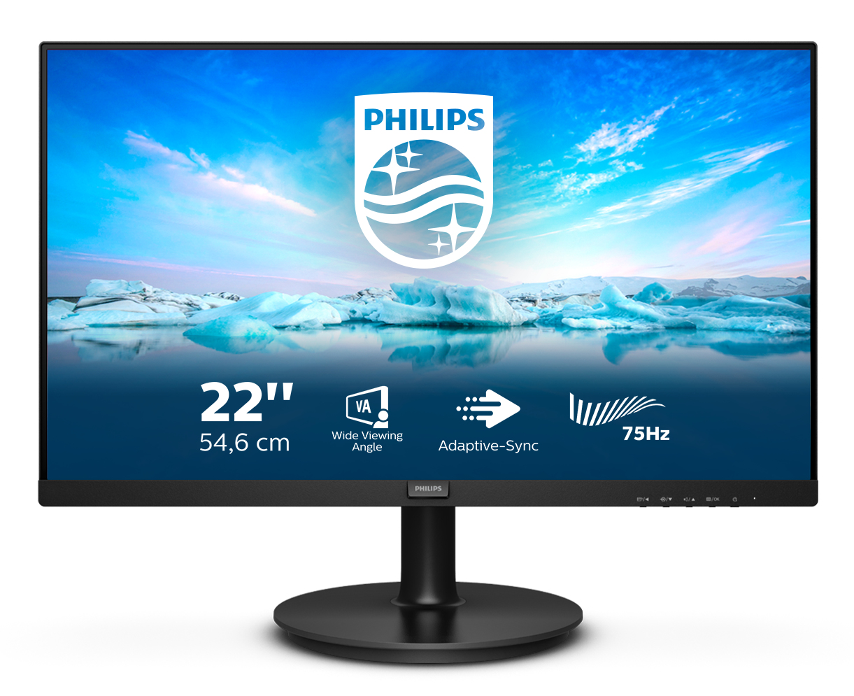 Philips V Line 222V8LA/00 pantalla para PC 54,6 cm (21.5") 222V8LA/00