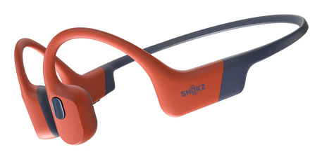 Auriculares conducción ósea - Shokz OpenSwim Pro, Banda para el cuello, Bluetooth/MP3, Carga por USB-C, IP68, Rojo