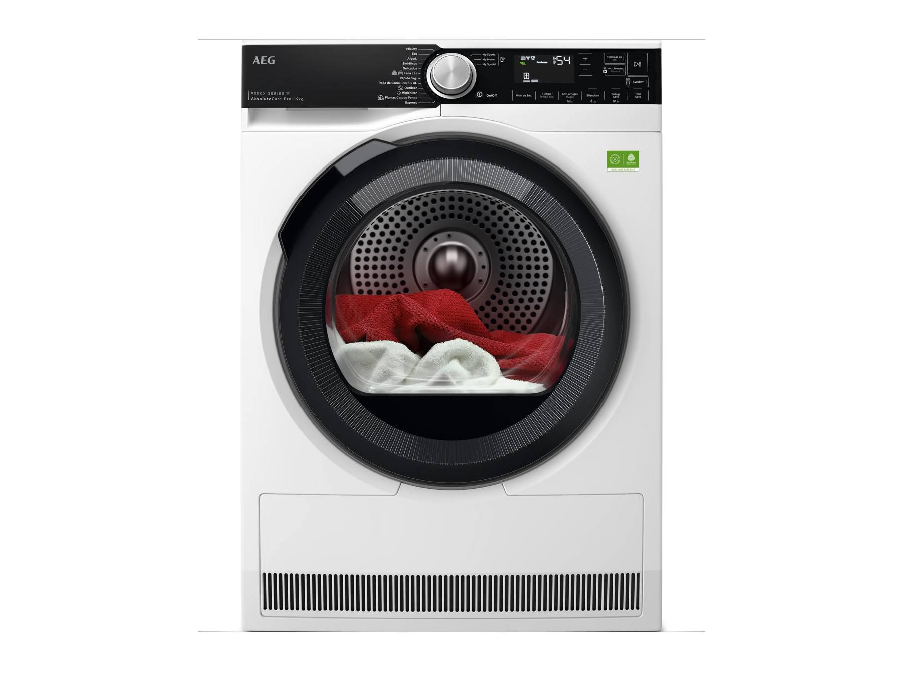AEG Secadora con Bomba de Calor Serie 9000X AbsoluteCare® Pro de 9 kg TR959V6PBC