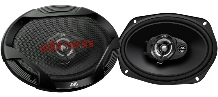 Altavoces para coche JVC 3 vías 70W RMS Negro CS-DR6932