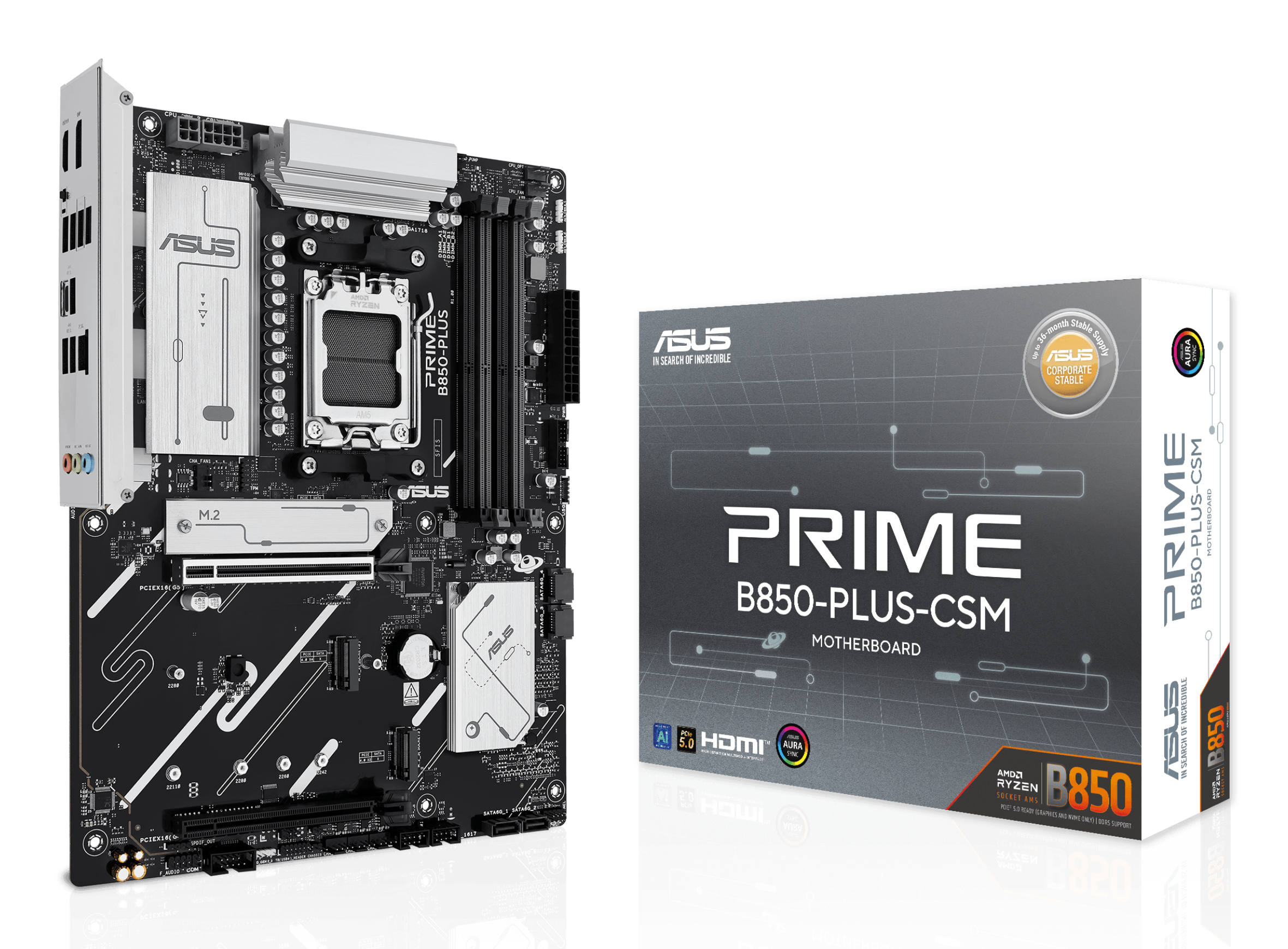 ASUS PRIME B850-PLUS-CSM AMD B850 Zócalo AM5 ATX 90MB1LC0-M0EAYC