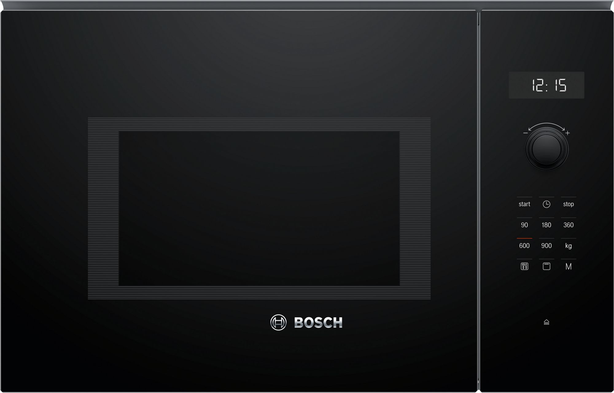 HORNO MICROONDAS INTEGRABLE BOSCH BEL554MB0 25 LITROS CON GRILL CRISTAL NEGRO