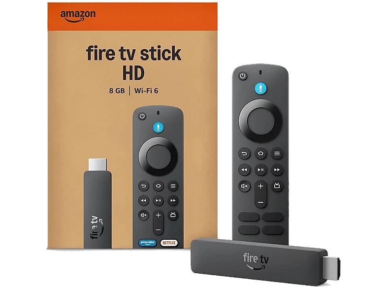 Reproductor multimedia - Amazon Fire TV Stick HD (2026), Mando por voz Alexa, Reproduce contenido Full streaming, gratuita y en directo, Negro
