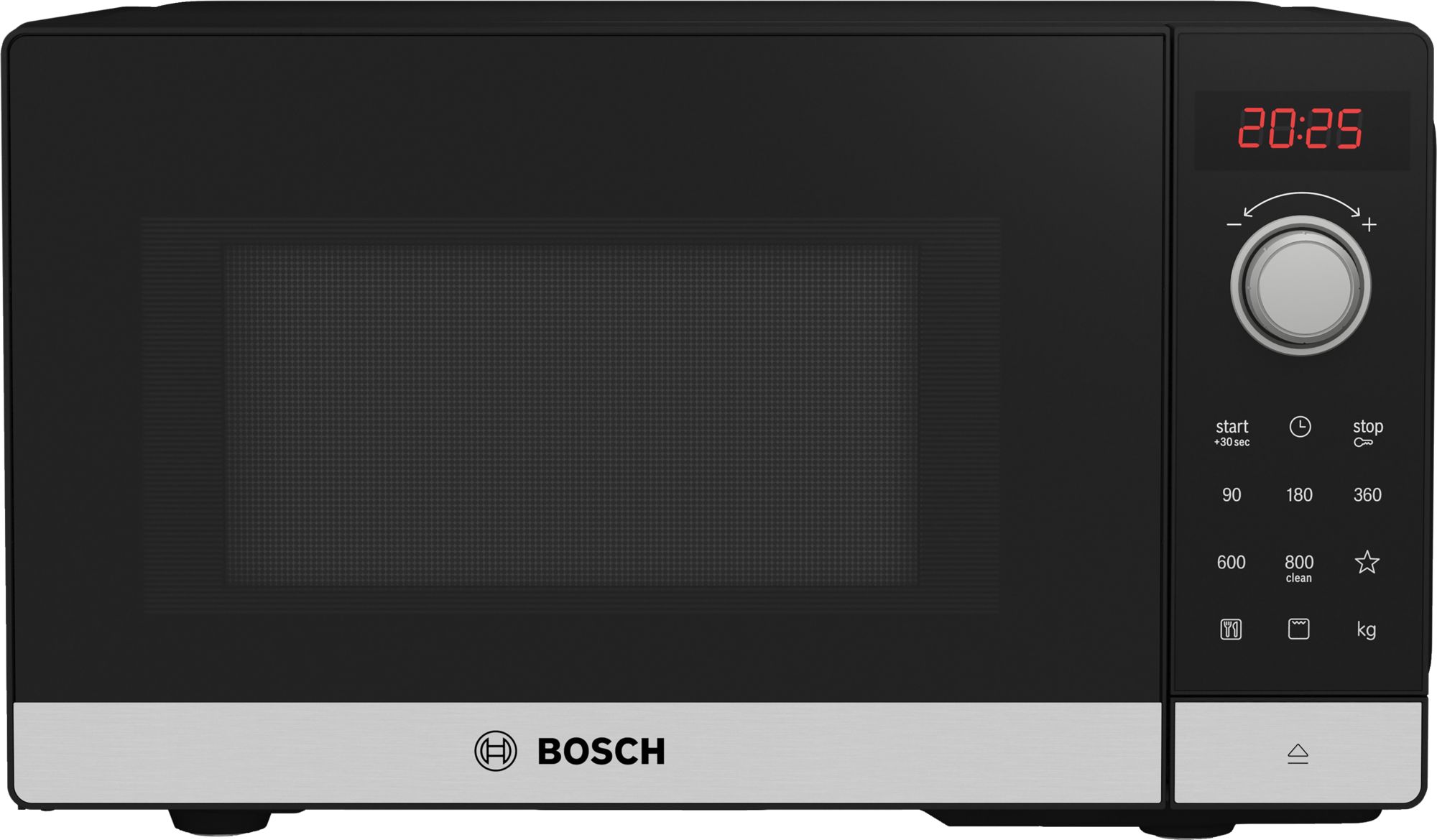 HORNO MICROONDAS CON GRILL BOSCH FEL023MS2 20 LITROS NEGRO