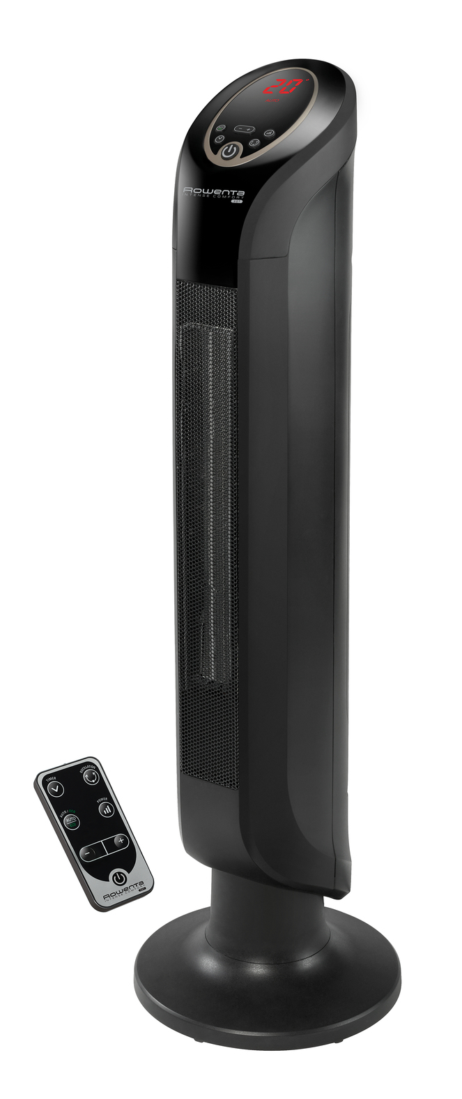 Calefactor cerámico - Rowenta Intense Comfort SO9420, 2400W, Cerámico, 40m², 3 Velocidades, Temperatura Automática, Oscilación, Silencioso, LED, ECO