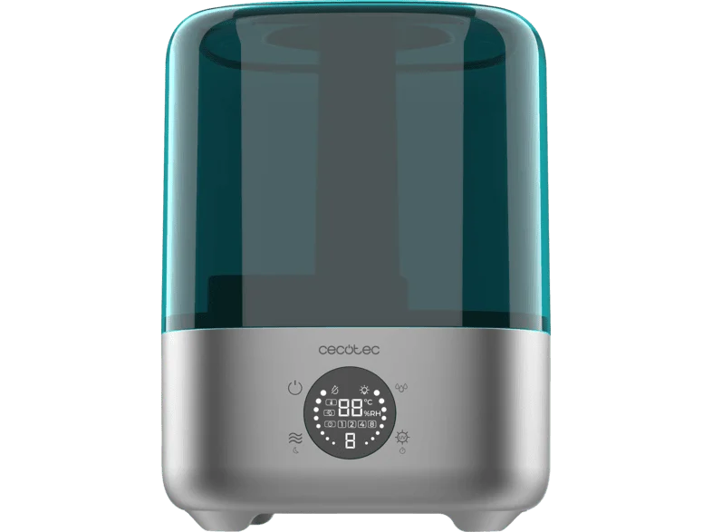 Humidificador - Cecotec Breezecare 2900 Smart Expert, 300 ml/h, Depósito de 4,5 L, Pantalla táctil, Mando, Higrostato y temporizador, Azul