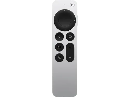 Apple Mando Siri Remote (4ª generación), Siri, Clickpad táctil, Batería recargable, Plata