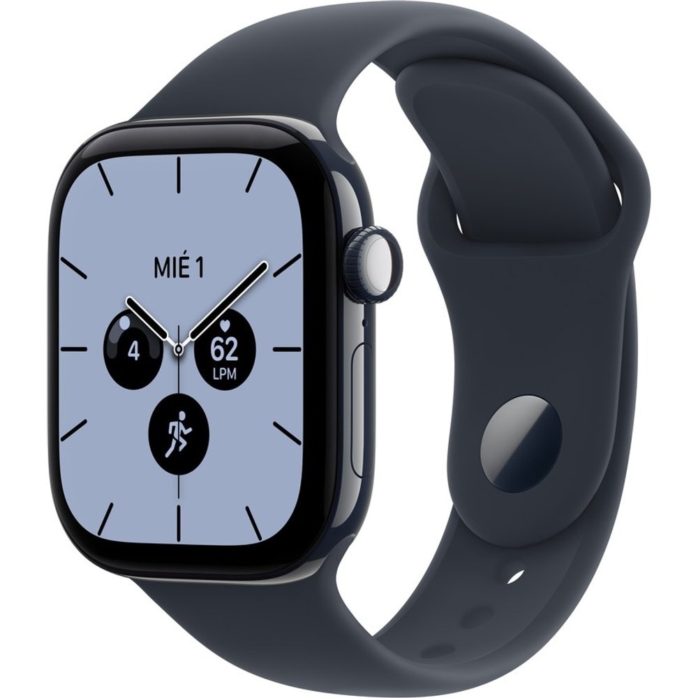 Apple - Apple Watch Series 12 GPS + Cellular 42mm Cerámica Azul Nocturno con Correa Deportiva Azul Náutico (M-L).