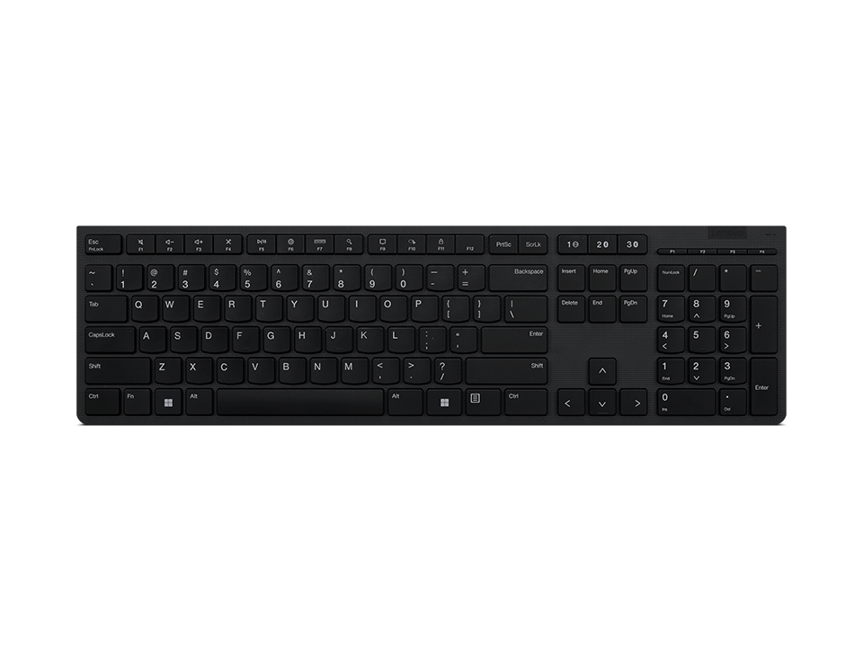 TECLADO LENOVO WIRELESS + BLUETOOTH RECARGABLE (Cambie sin problemas hasta 3 dispositivos a través d