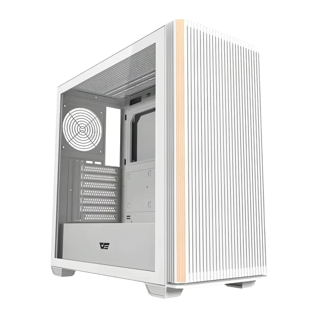 Caja PC Darkflash Cristal Templado ATX 360mm Sin Ventiladores Blanco DS900WS