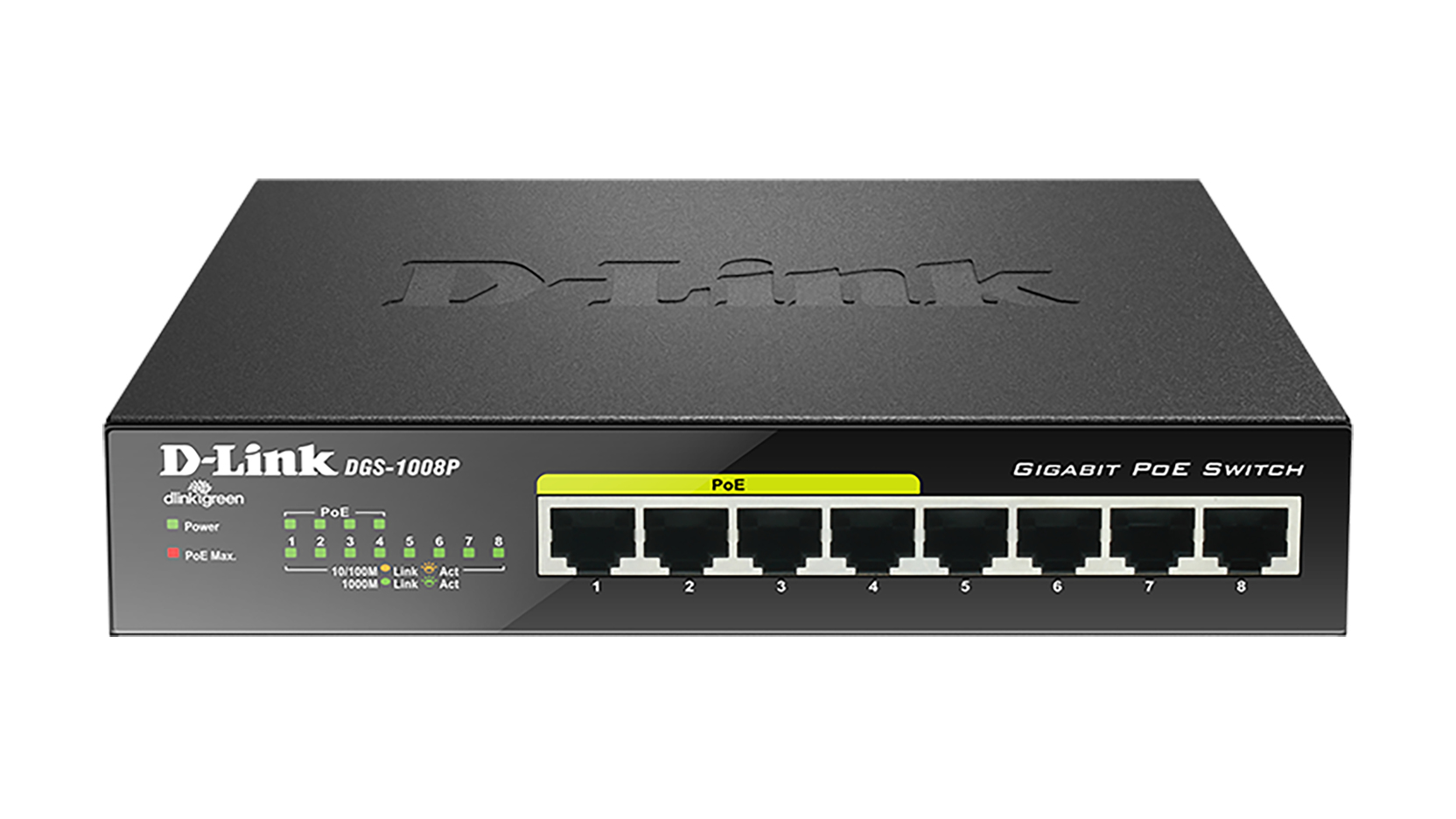 D-Link DGS-1008P switch No administrado Gigabit Ethernet DGS-1008P