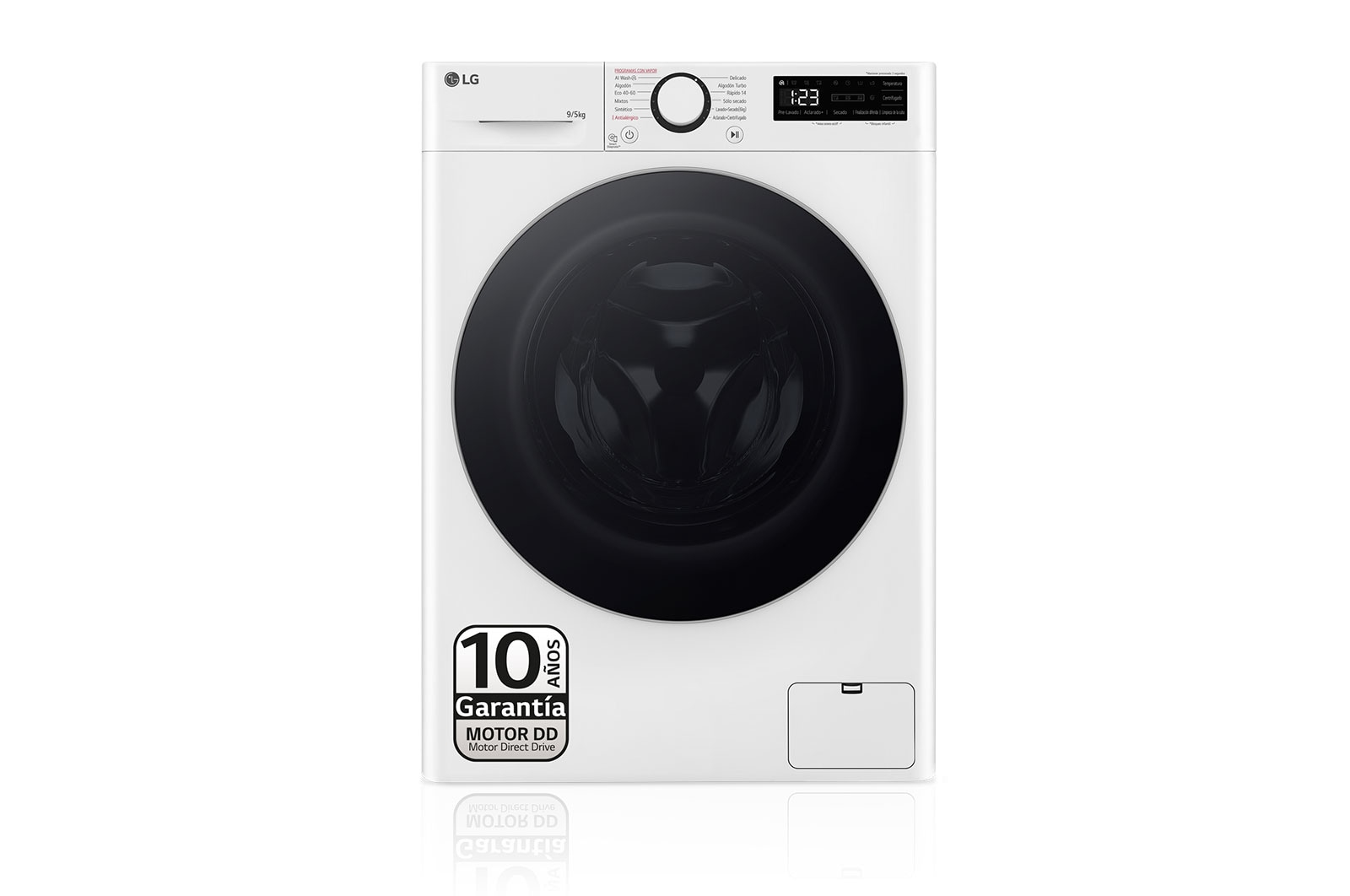 LAVADORA SECADORA LG F2DR5S09A1W 9/5 KG 1200 RPM A BLANCO