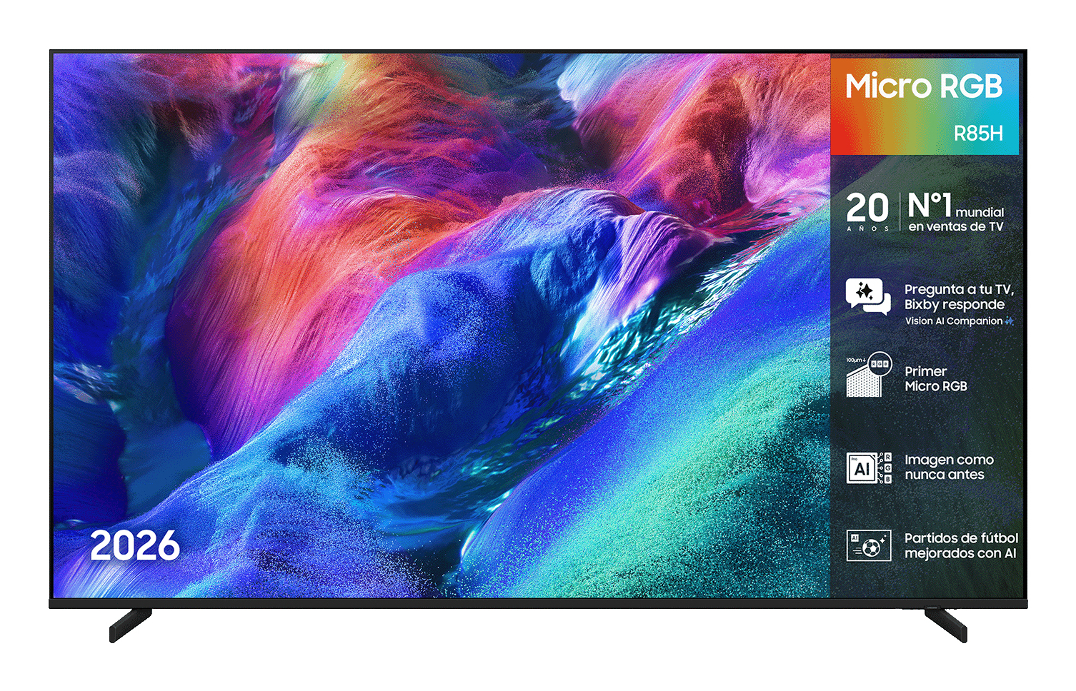 TV RGB Micro LED 65" - Samsung TMR65R85HAUXXC, UHD 4K, AI Engine, Smart TV, Full AI, Negro