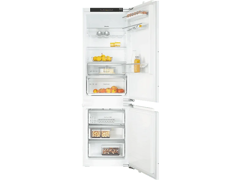 Frigorífico combi - Miele KDN 7724 E Active, No Frost, 177.2 cm, 260 l, DailyFresh ExtraCool, Blanco