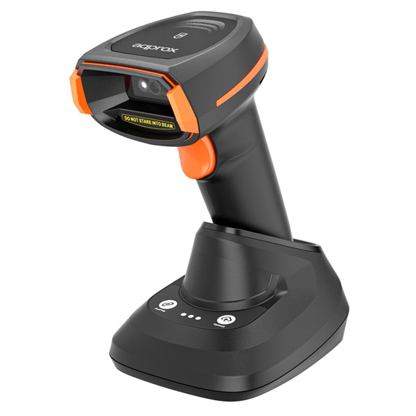 SCANNER CODIGO DE BARRAS APPROX APPLS24WSBS 2D/1D 60fps 2000mAh BLUETOOTH RF USB BASE DE CARGA