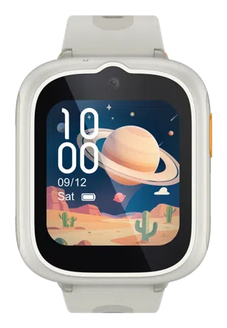 Smartwach infantil - TCL Movetime MT48, GPS, Llamadas, Pantalla de 43 mm, Lunar Cream
