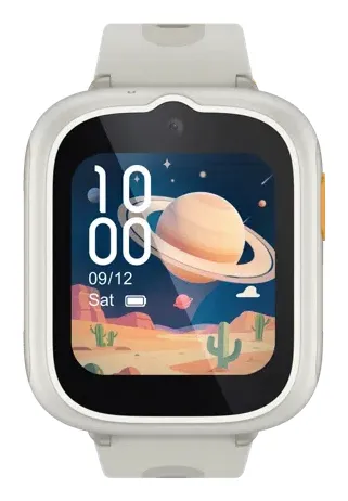 Smartwach infantil - TCL Movetime MT48, GPS, Llamadas, Pantalla de 43 mm, Lunar Cream
