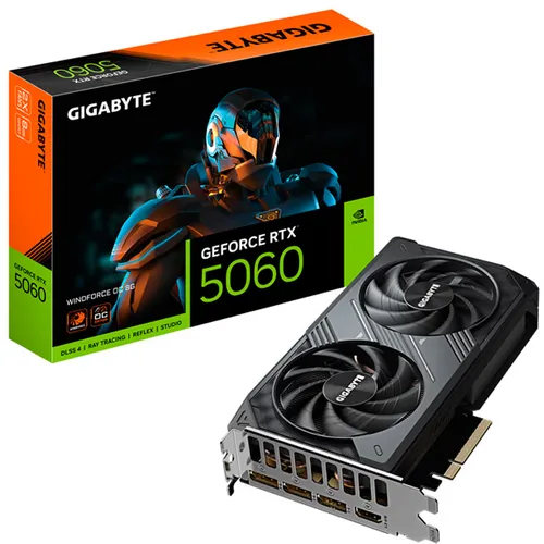 Gigabyte GeForce RTX 5060 WindForce OC 8GB GDDR7 DLSS4