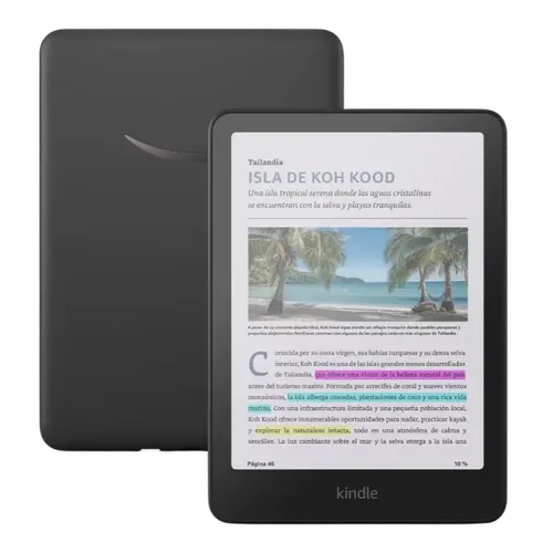 EReader Amazon Kindle Colorsoft 16GB Negro E-Ink Color 7 pulgadas IPX8 Luz cálida ajustable
