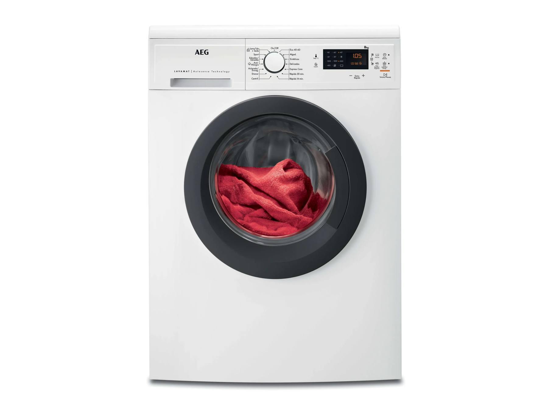 AEG Lavadora de libre instalación de 8.0 kg LFA5I82RE