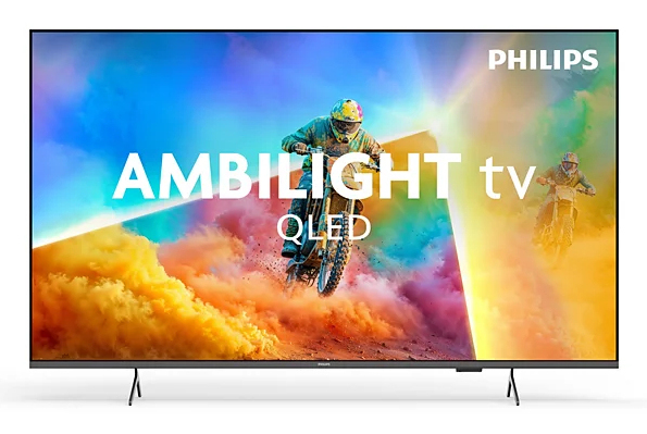 TV QLED 65" - Philips 65PQS8501/12, UHD 4K, Pixel Precise Ultra HD, Smart TV, DVB-T2, Ambilight, Dolby Atmos, HDR10+, Negro
