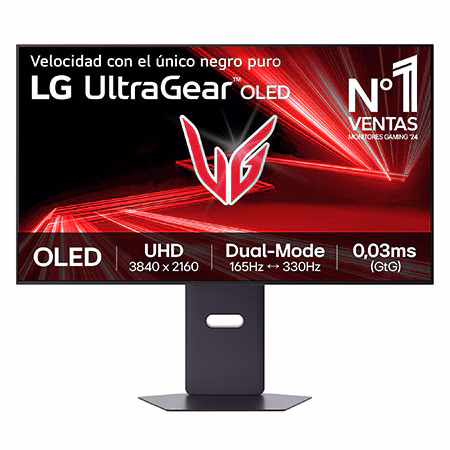 Monitor Gaming OLED LG UltraGear, 32", OLED 4K UHD (3840x2160), DualMode (165/330Hz), 0,03 ms - 32GX850AX-B.OBSPTO