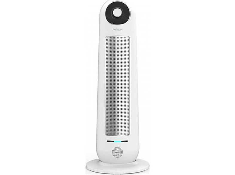 Calefactor - Cecotec 10000 Top Ceramic, Termoventilador vertical, 2200W, 2 potencias, Blanco