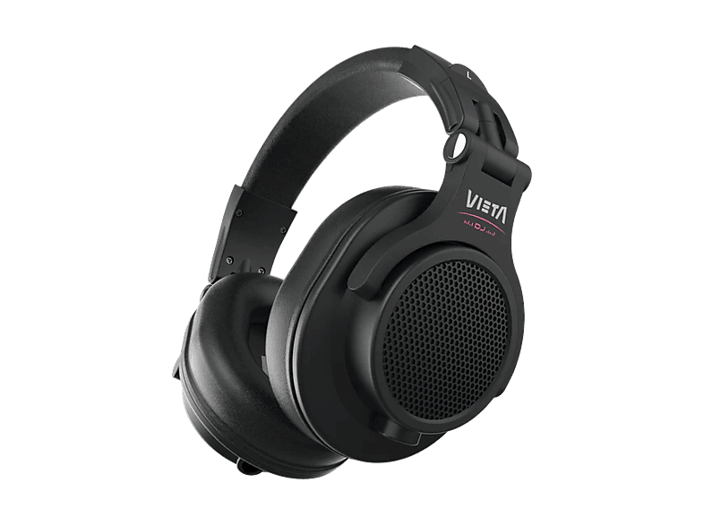 Auriculares DJ - Vieta Pro Halo, Driver neodimio 40 mm, Con cable de 3m, Funda incluida, Negro