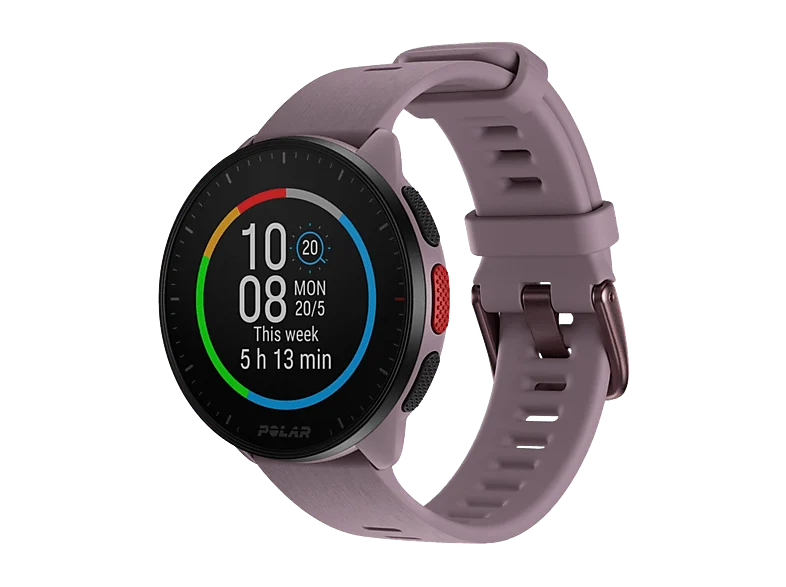 Reloj deportivo - Polar Pacer, Lila, 21 cm, 1.2", GPS, GLONASS, Galileo, QZSS., WR50M, Bluetooth