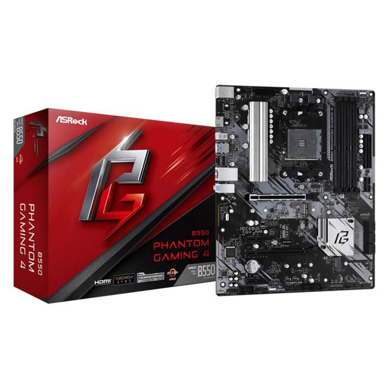 AS Rock B550 Phantom Gaming 4 Socket AM4 -