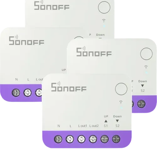 Sonoff MINI-RBS WiFi Smart Mini Roller Shutter Switch (Pack 4) - Matter y Control Porcentual