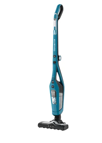 Rowenta Dual Force 2 en 1, Aspiradora sin cable y de mano, Plegable, Accesorio para ranuras, Azul