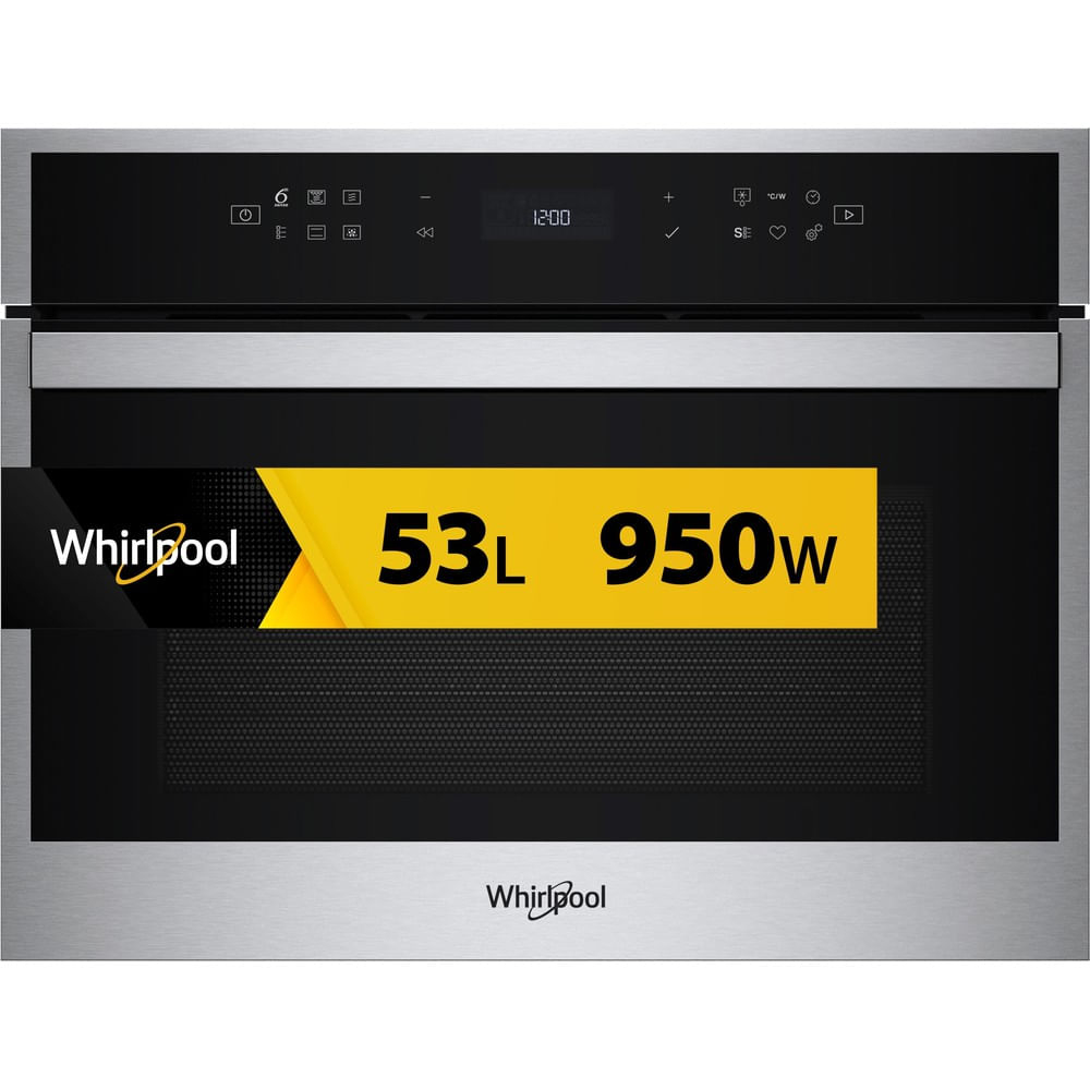 Whirlpool - Microondas integrable Whirlpool 53 litros, con grill - WCW6O7HTSX.