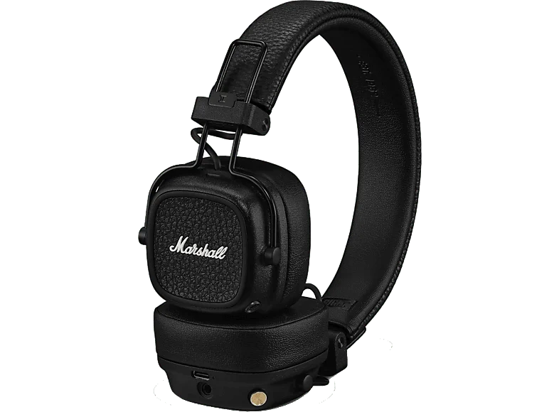 Auriculares inalámbricos - Marshall Major V, Supraaurales, Bluetooth, Diseño Plegable, +100h, Negro