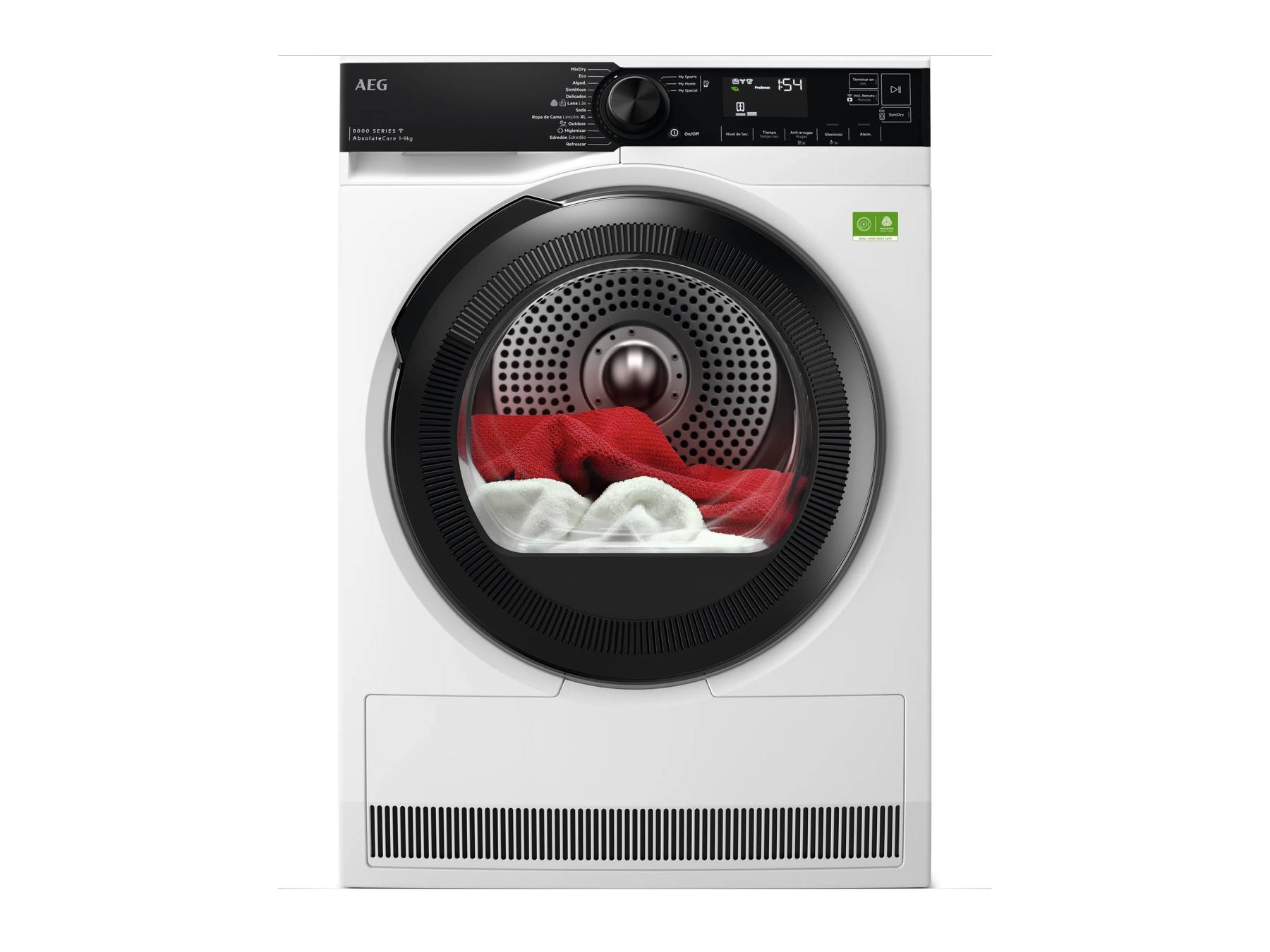 AEG Secadora con Bomba de Calor Serie 8000 AbsoluteCare® de 9 kg TR839T4PBCP