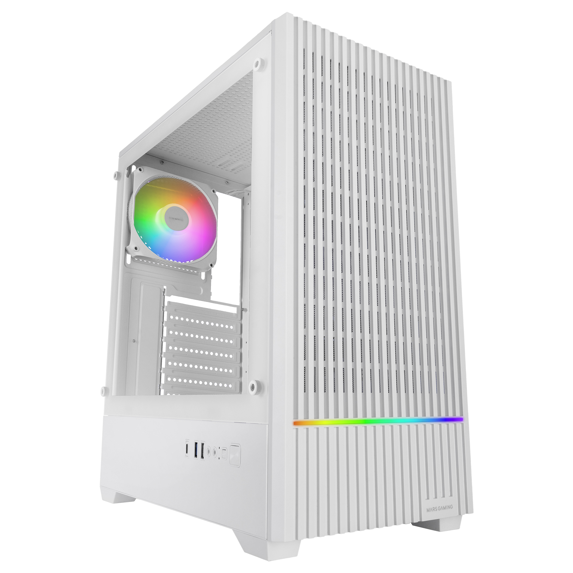 Caja MARS GAMING MCQUANTUMW Blanco